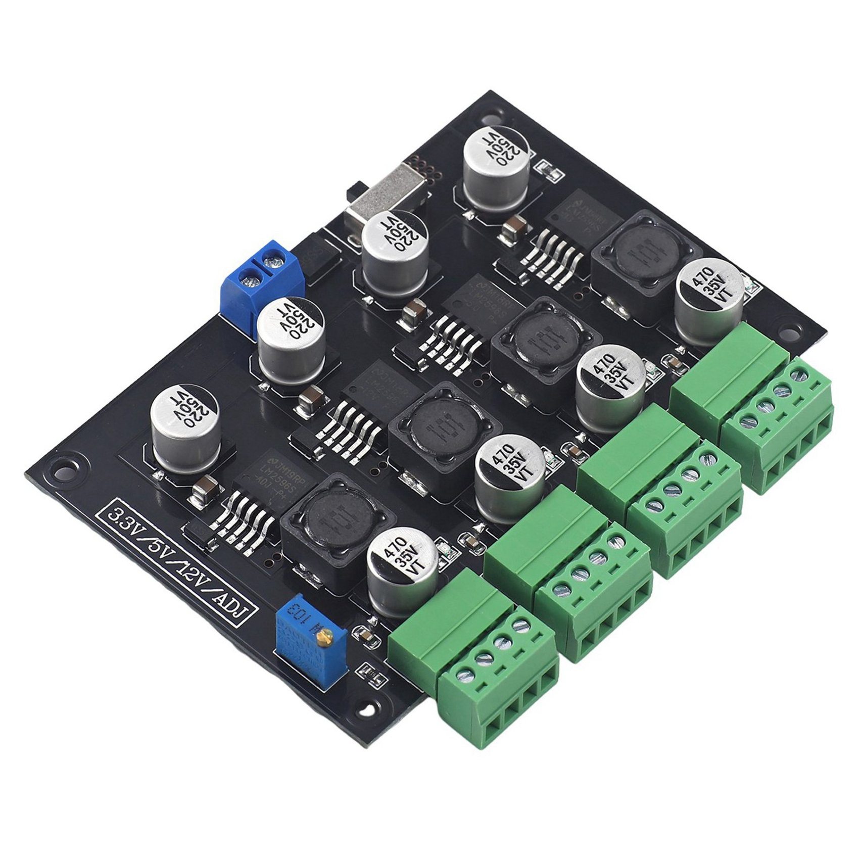 Dc Power Supply 12V - B67C 2X LM2596 Wielokanałowy zasilacz impulsowy