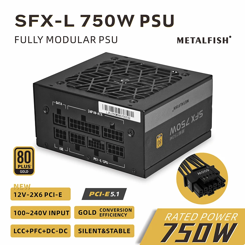 Zasilacz SFX 750W 80PLUS Gold, – Power Supply 750W recenzja i cena
