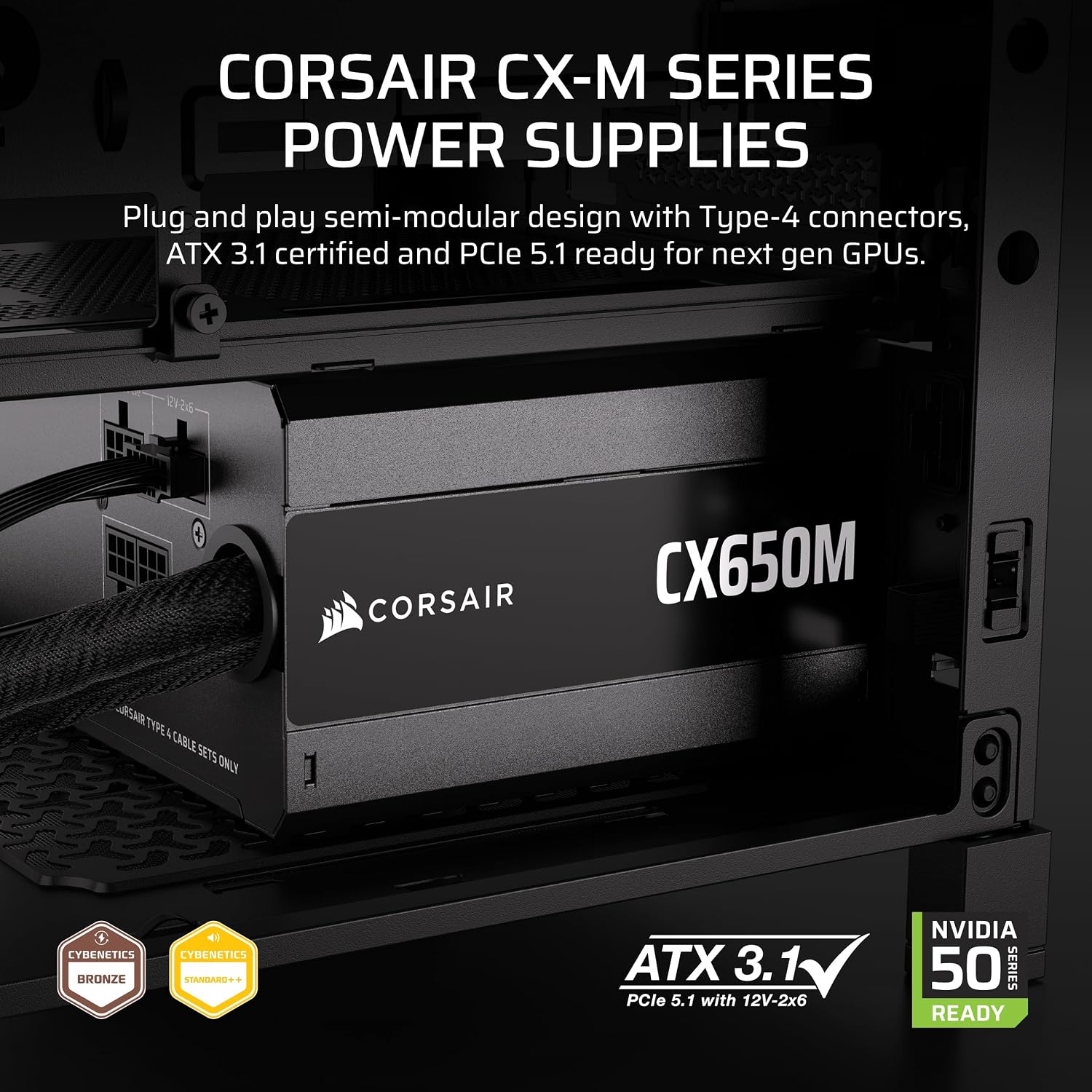CX650M (2025) Półmodułowy zasi – Power Supply 650W recenzja i cena